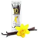 Native Vanilla - Tahitianische Vanilleschoten für Vanilleextrakt 10 Stück 11- 14cm hochwertige Schoten.