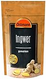 Ostmann Gewürze Ingwer gemahlen 225 g, feines Ingwerpulver, gemahlene Ingwer - Wurzel, gesund und heilend, für süße und salzige Speisen