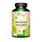 Beifuß Kapseln hochdosiert | 600 mg Extrakt (10:1) - 6.000 mg Pulver | 180 Stück | Flavonoide - Bitterstoffe | Laborgeprüft | Vegan - ohne Zusatzstoffe | Deutsche Produktion von Vegavero®