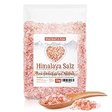MeerBach & Rose Himalaya Salz, rosa Kristallsalz, 1kg grobes Salz für die Salzmühle, Pink Salt, Badesalz, Salz aus Punjab Pakistan, 2-4mm Körnung