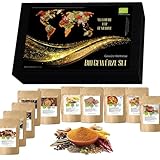 C&T Bio Gewürze Geschenkset für Männer & Frauen | 10 hochwertige Bio-Gewürze & Gewürzmischungen aus aller Welt