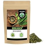 Bärlauch (250g), Bärlauchblätter getrocknet und geschnitten, wilder Knoblauch 100% natürlich, Bärlauchblätter ohne Zusätze, Wildknoblauch
